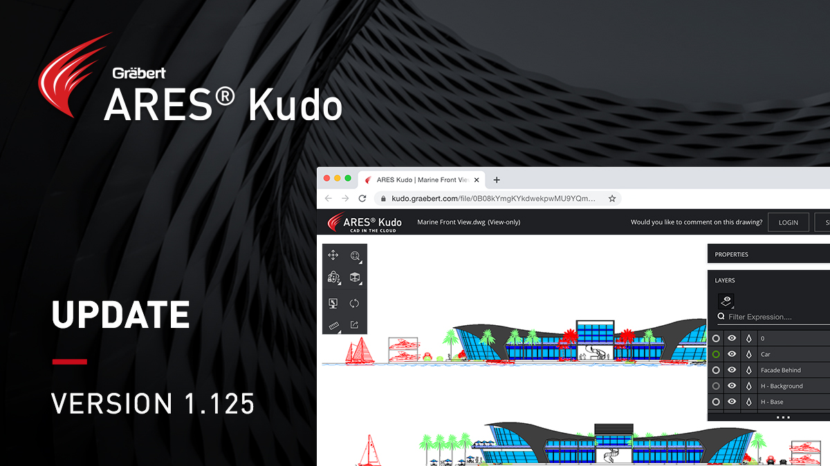✨ Modern Cloud CAD-editing solution for CAD users - ARES Kudo. There have been recent improvements in ARES Kudo version 1.125 Read more from help.graebert.com/en/articles/48…