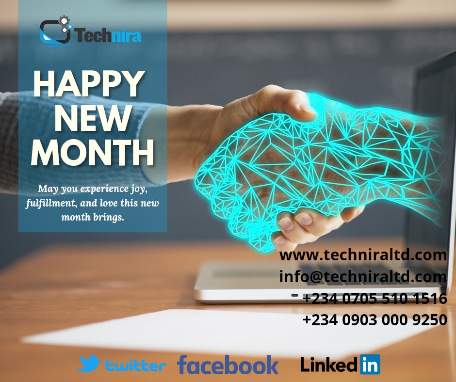 techniraltd's tweet photo. #HappyNewMonth May you experience experience joy, fulfilment, and love this new month brings. https://t.co/Q5iHNPWXSb