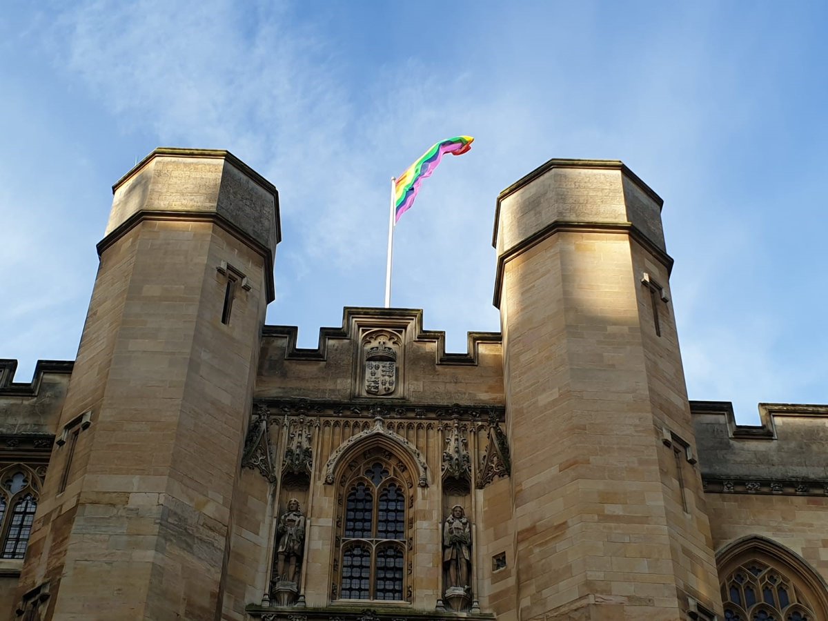 cambridgelgbt's tweet image. We're flying the rainbow flag over Old Schools today to kick off #LGBTHistoryMonth, celebrating and reflecting on our ongoing march towards equality and social justice. 

We hope you can join us for one of the many events taking place this month! 

cam.ac.uk/news/lgbt-hist…