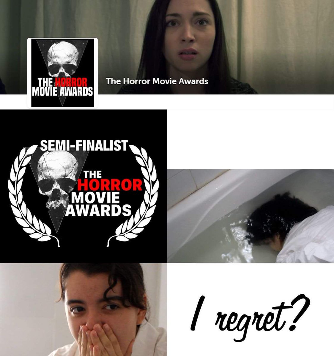 FilmWorkshop68's tweet photo. Amazing news! "I regret? (1 minute)" was just selected by @15SecHorrorFC via https://t.co/kjXLey1FeU! - https://t.co/tM8esVnOnG
