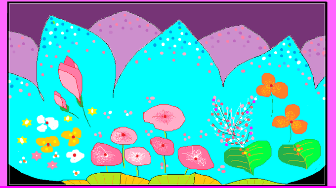 #イラスト   #アート花 