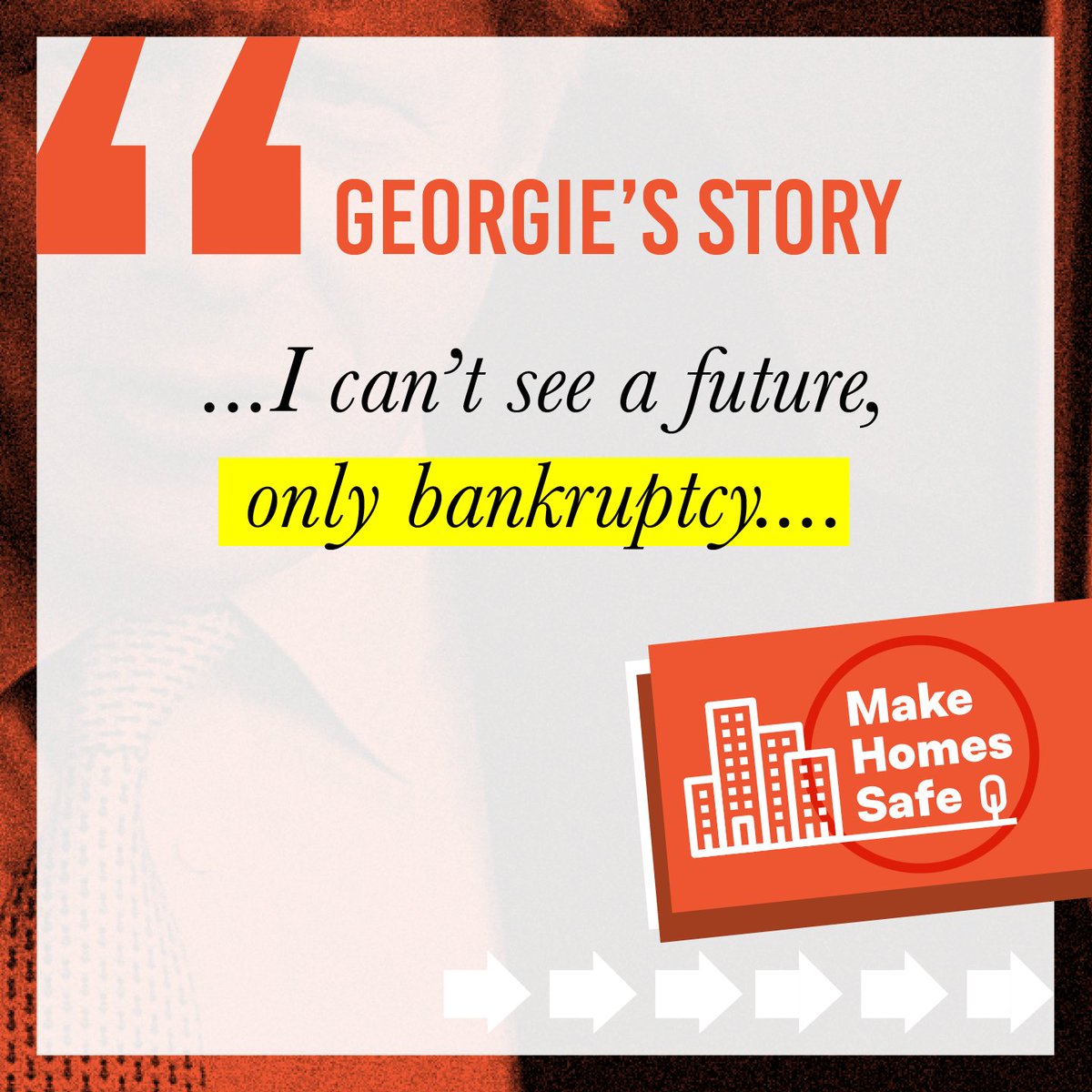 Georgie's story.

I can't see a future, only bankruptcy...