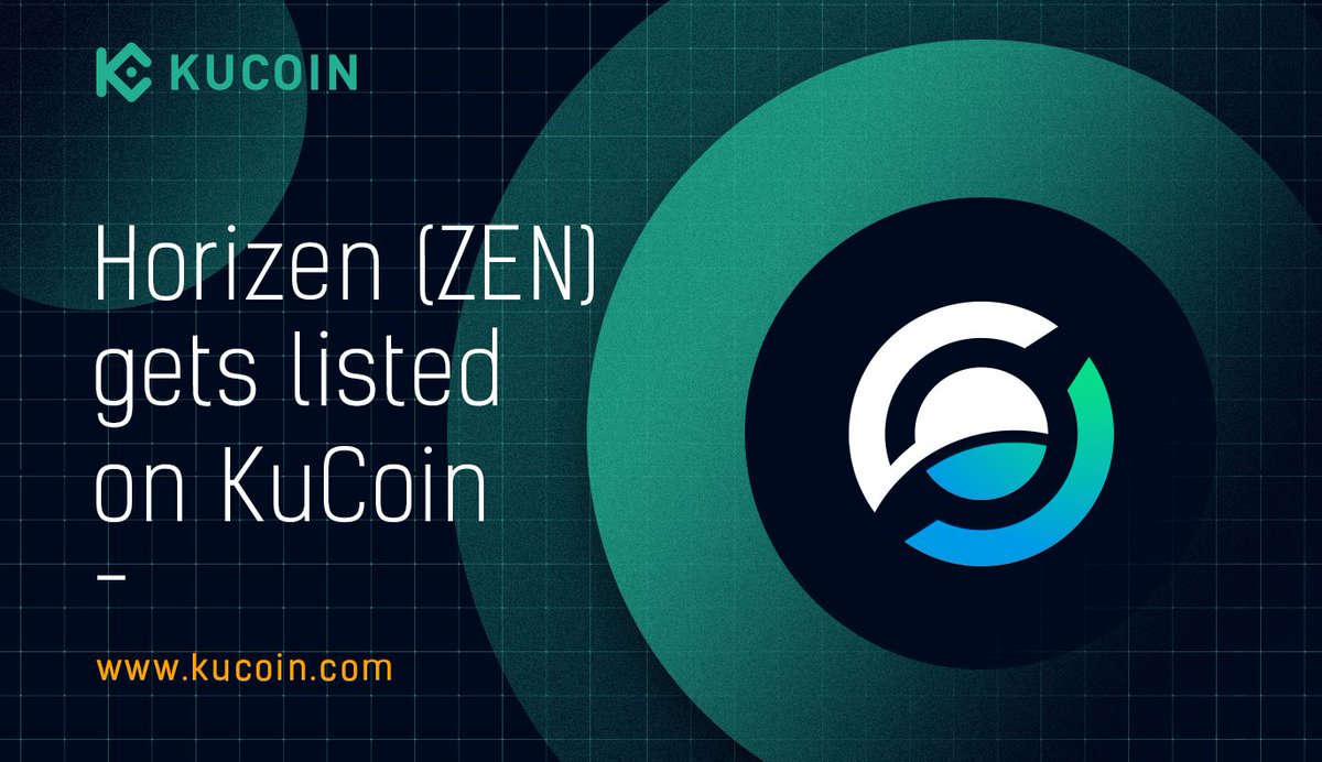 kucoincom's tweet photo. 📢 NEW LISTING

$ZEN @horizenglobal Gets Listed on #KuCoin!

🔹Supported pair: $ZEN/USDT
🔹Deposit: now open
🔹Trading: 10:00 on Feb 1, 2021 (UTC)
🔹Withdrawal: 14:00 on Feb 2, 2021 (UTC)

Details: https://t.co/Kr7vNDe9uk https://t.co/aqMu47pjhI