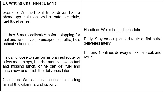JC_writer15's tweet image. I made a lot of drafts just to realize later that I am not helping the users do their task easier. Users should always be our no. 1 priority in writing. #DailyUXWritingChallenge @dailyuxwriting