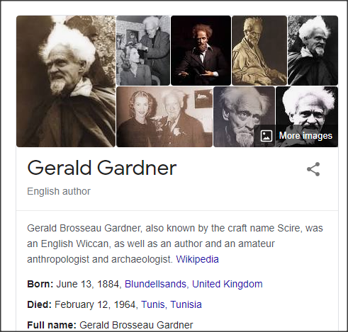 As Gerald Gardner (1884-1964) was laying the foundation for modern witchcraft, the laws against such practices were being repealed, and his associate Doreen Valiente was seeking validation for witchcraft as a recognized religion.