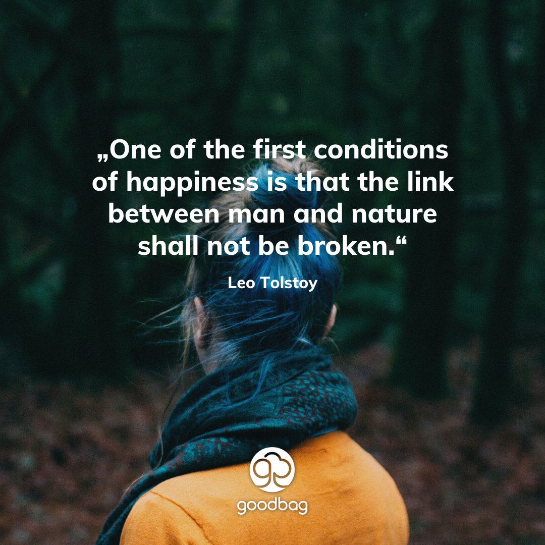 goodbag7's tweet photo. „One of the first conditions of happiness is that the link between man and nature shall not be broken.“ - Leo Tolstoy

#climatechange #goodbag #goodbagquotes #sustainableshopping #globalwarming #sustainability #environment #sustainableliving #dogood https://t.co/mh49Fnbbp2
