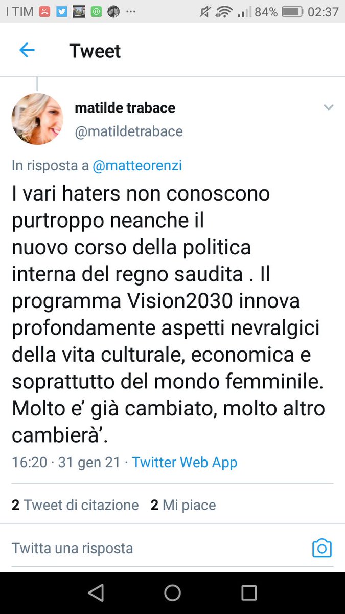 GeneraleCujkov's tweet photo. Grandi novità in Arabia Saudita, soprattutto per le donne, grazie al "programma Vision2030".
#cazzodici
#ArabiaViva https://t.co/OhQuOvHzLx