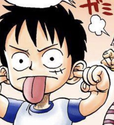 baby luffy posting 