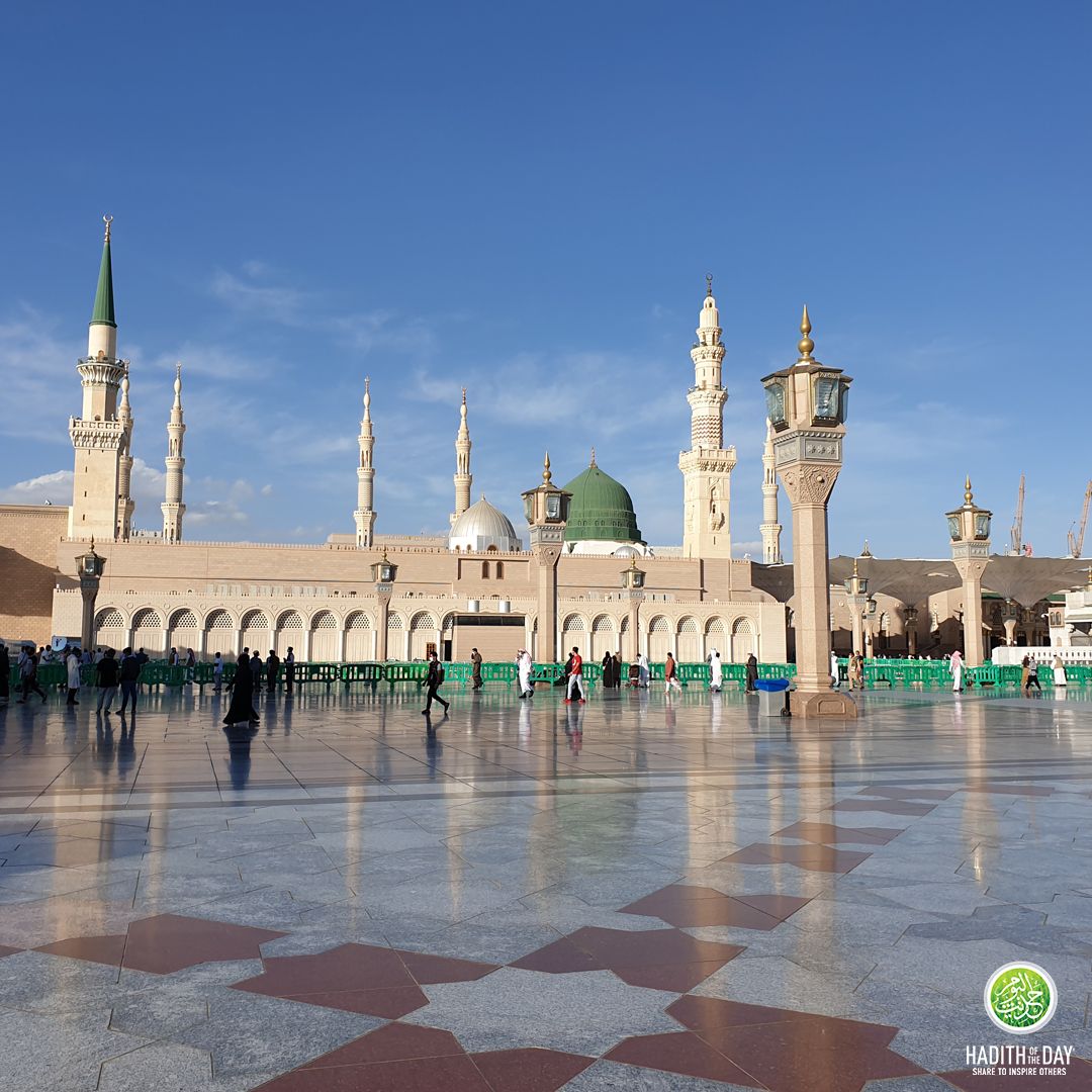 Hadithoftheday's tweet photo. A place of serenity and prayer: the Masjid of our Beloved (SAW).

Photo credit: Ahsan https://t.co/qaEkF7amuP