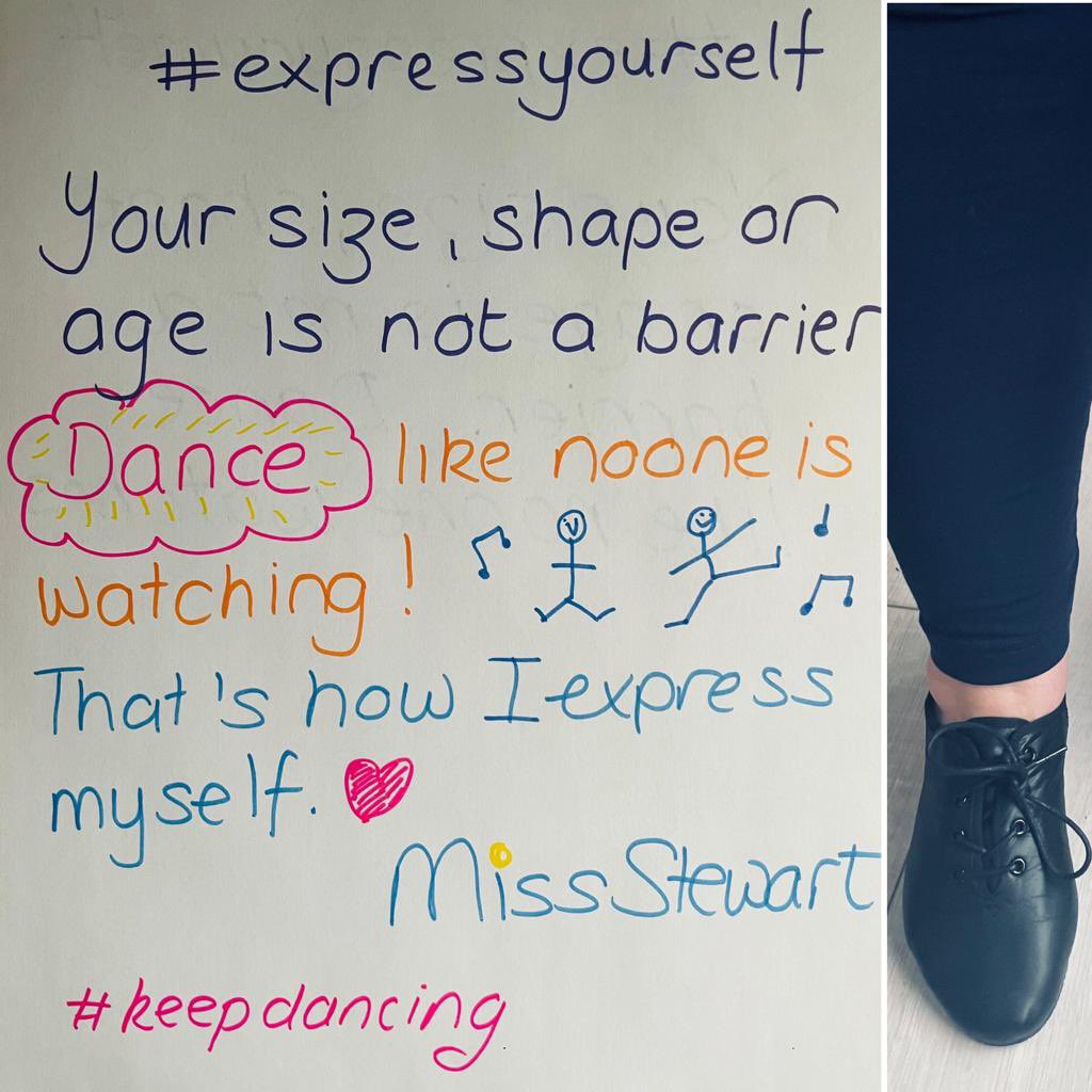 Each day we are going to have a message from a member of staff @BelmontAcad01 about how we express ourselves. Starting the week of Miss Stewart and her love of dance! #ChildrensMentalHealthWeek #ExpressYourself <a href="/Place2BeScot/">Place2Be Scotland</a> #positive