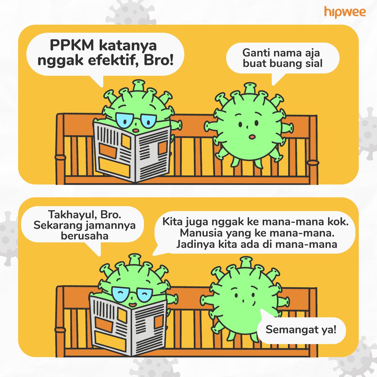 hipwee's tweet photo. Mau berganti nama berpuluh kali nggak akan ada gunanya jika tidak disertai usaha yang maksimal dan disiplin yang ketat.⠀
Yuk, bisa yuk!⠀
⠀
#HipweeUpdate #PPKM #Covid19 #Hipwee #Komik https://t.co/M7cJAFONsa