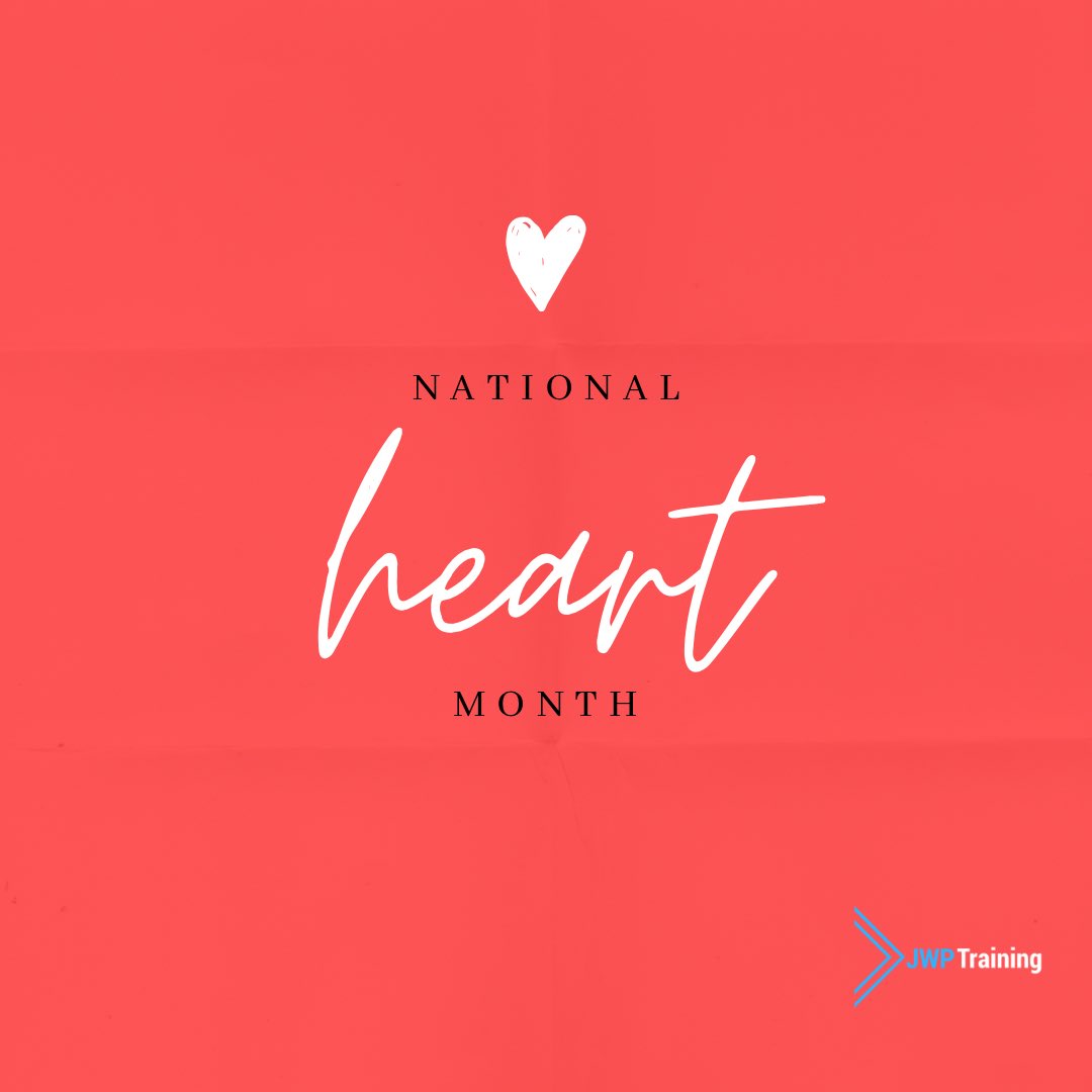 This Month is #nationalheartmonth 

Did you know?! 
7.6 million people live in the UK with heart and circulatory diseases

#jwptraining #heartdisease #healthyheart #healthylifestyle #healthymind