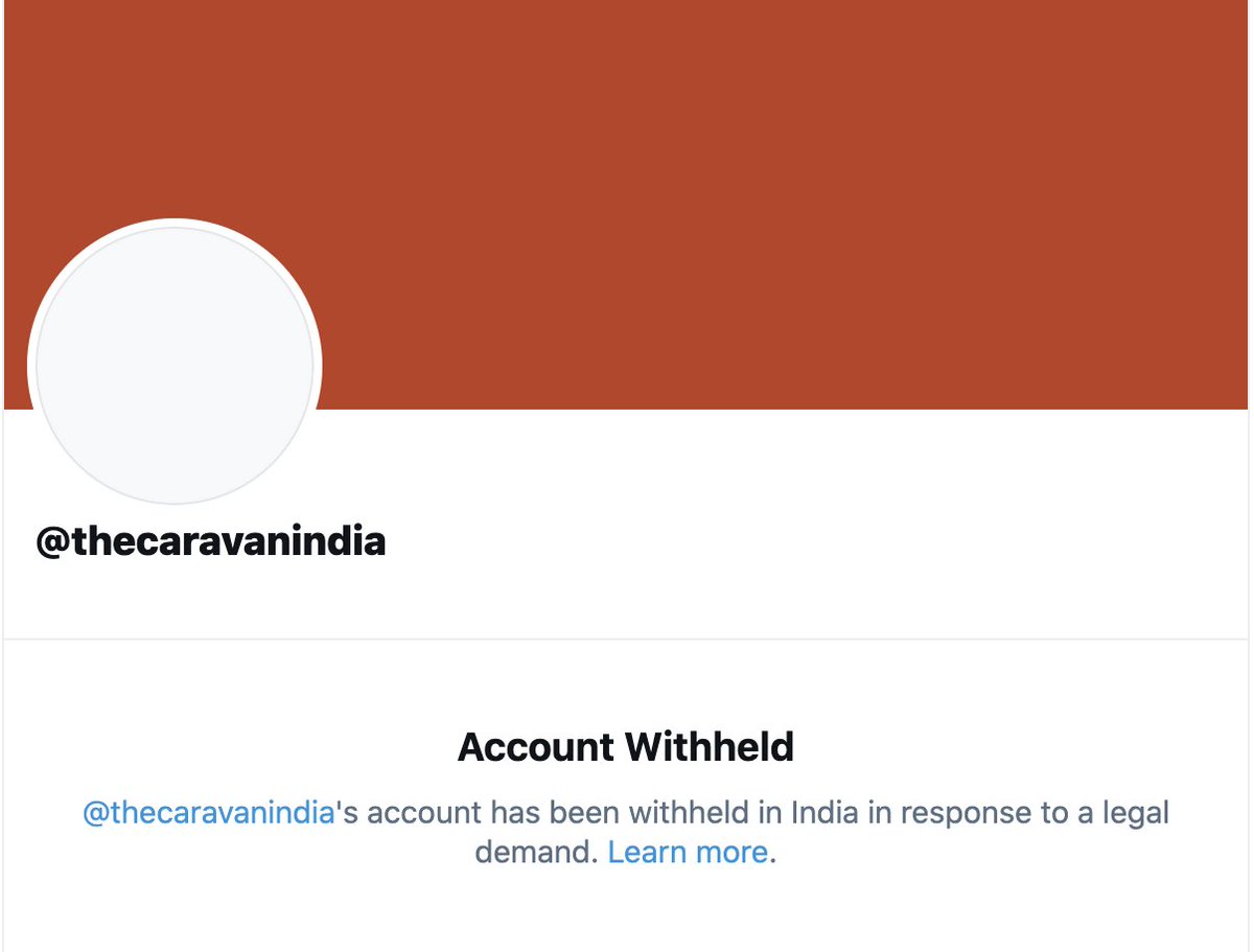 ツ The Twitter Account Of The Caravan India S Leading Investigative Journalism Magazine Has Been Withheld In India By Twitter In Response To A Legal Demand A Source Said That Twitter ツ The Twitter Account Of The Caravan India S Leading Investigative Journalism Magazine Has Been Withheld In India By Twitter In Response To A Legal Demand A Source Said That Twitter