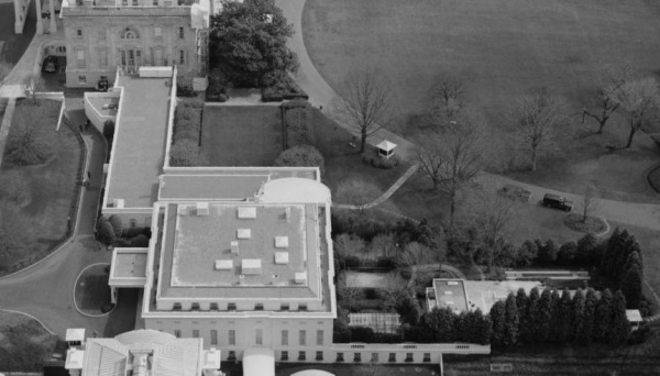 This is a truly stupid "theory" because it is easily proven that there is a driveway outside of the Oval Office. The layout of the White House grounds and photographs are easily found, and do not need special effort to find them.