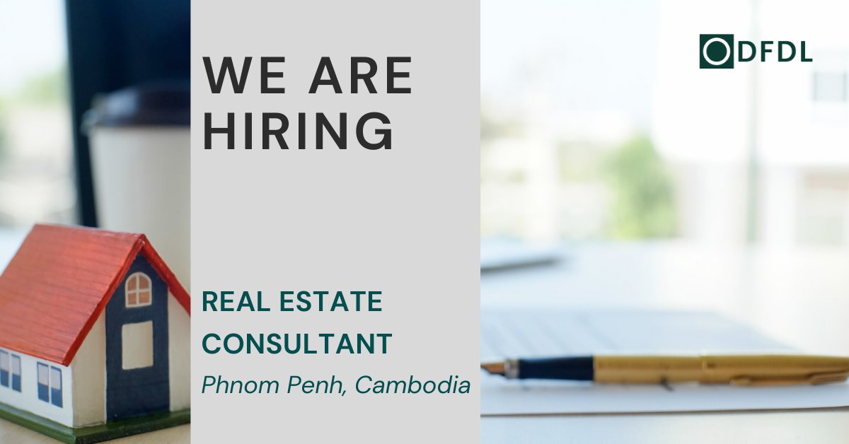 DFDLLegalandTax's tweet photo. DFDL is looking for a consultant to join its real estate team, based in Phnom Penh, Cambodia.
Find out more & apply now: https://t.co/sRWZnwy9TU
#DFDL #Cambodia #Real #Estate #Consultant #Phnom #Penh #Legal https://t.co/Qht6nQMVc2