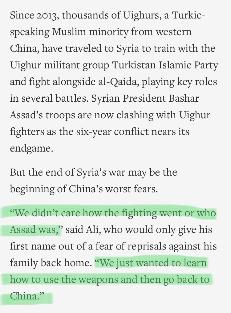 “We don’t even care about all this terrorism stuff, we literally just want to hurt China”