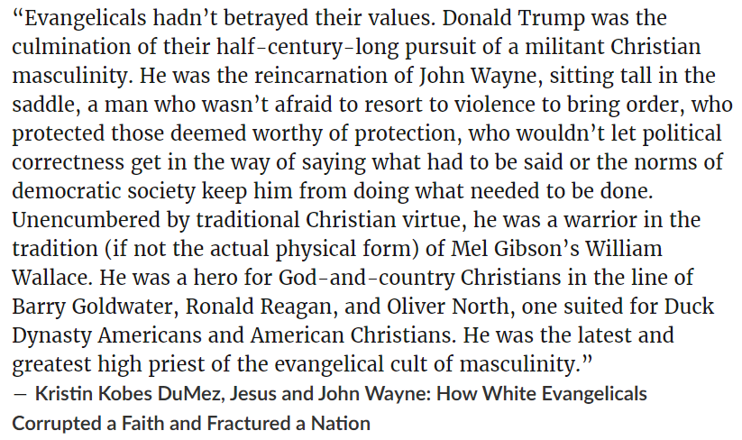 Toxic masculinity and American christofascism