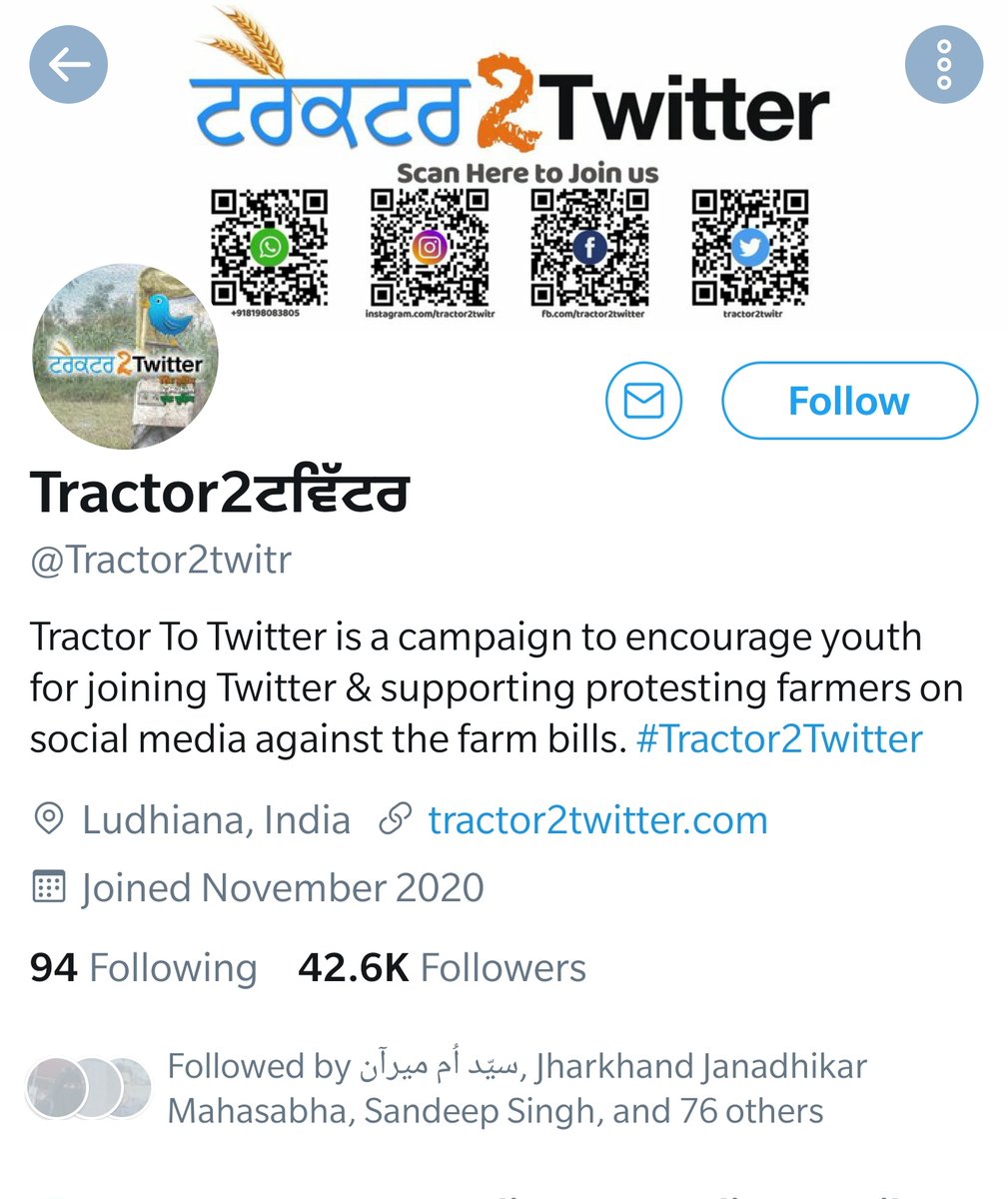 Even  @Tractor2twitr's twitter account is withheld.