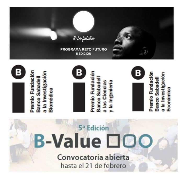 "<a href="/FBSabadell/">Fundación Banco Sabadell</a> abre 3 convocatorias para impulsar la investigación, el conocimiento científico y el progreso social"
- Investigación Biomédica
- Ciencias y la Ingeniería
- Investigación Económica
Convocatoria abierta hasta el 21 de febrero
fundacionbancosabadell.com/abrimos-3-conv…