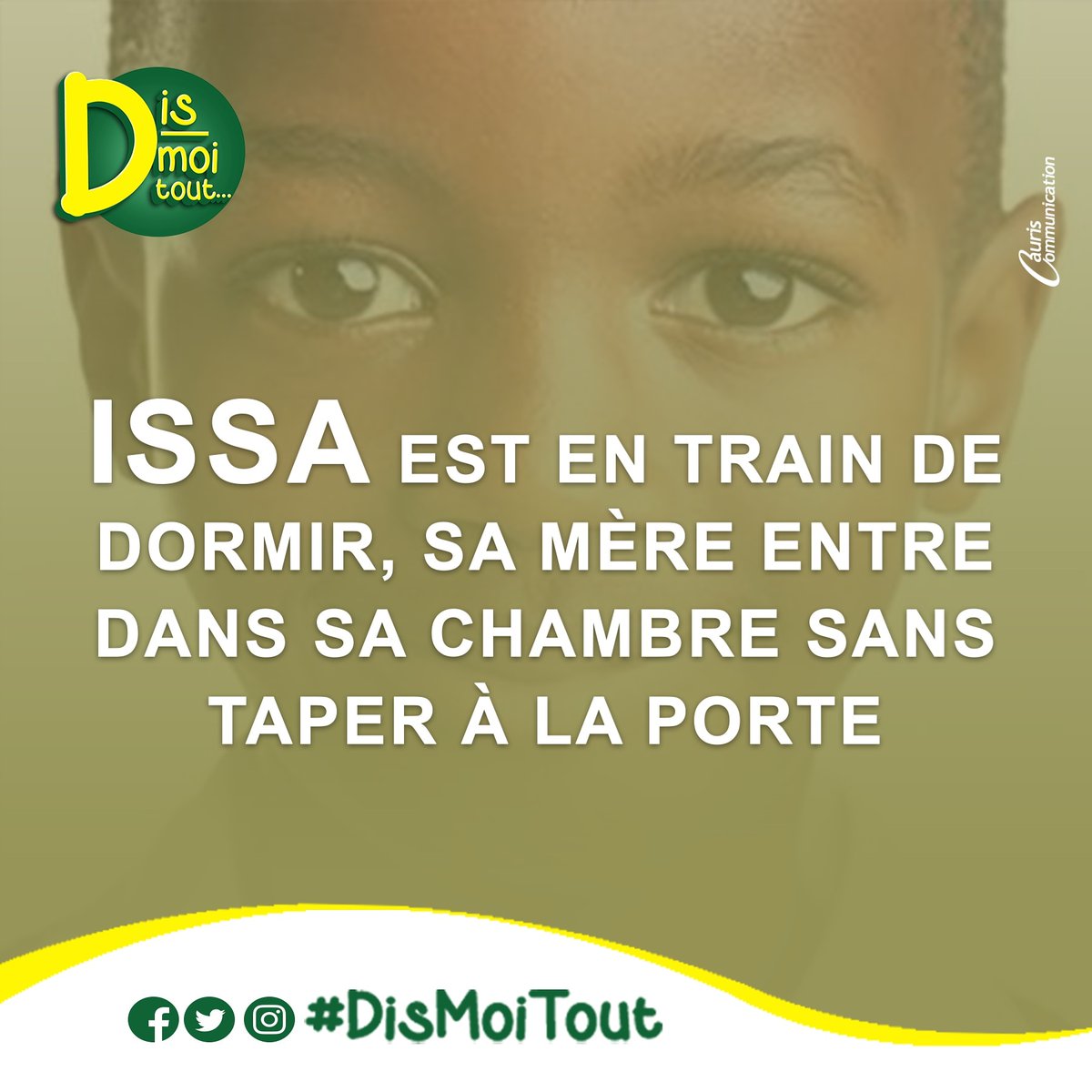 Les chambres sont des espaces d'intimité. Entrer sans taper est une violation du droit à l'intimité. As-tu déjà vecu cette situation ? Comment tu t'es senti.e ? 
#DisMoiTout #intimité 
<a href="/SOSJD_asso/">SOS Jeunesse & Défis</a> <a href="/_JeVeuxSavoir/">#JeVeuxSavoir</a> <a href="/OnDoitAgir/">On Doit Agir</a> <a href="/SOSJD_asso/">SOS Jeunesse & Défis</a> <a href="/resonut/">RESONUT Burkina</a> @JeunesFilles <a href="/ScoutsBenin/">Scoutisme Béninois</a>