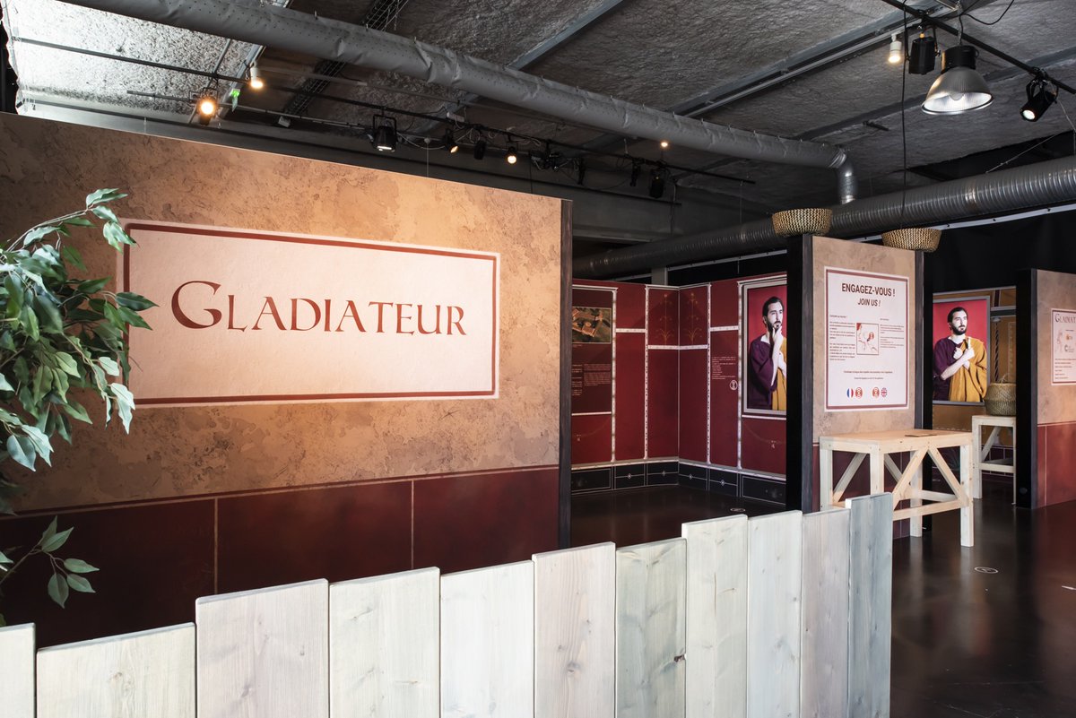 capsciences's tweet photo. [#ExpoGladiateur] Le saviez-vous❓La gladiature trouve son origine en Grèce, autour du XIe siècle avant notre ère.

Il faudra attendre 105 avant notre ère pour que les combats de #gladiateurs deviennent officiellement ce grand spectacle que l’on appelle "munus". https://t.co/5OXZ99e0Sf