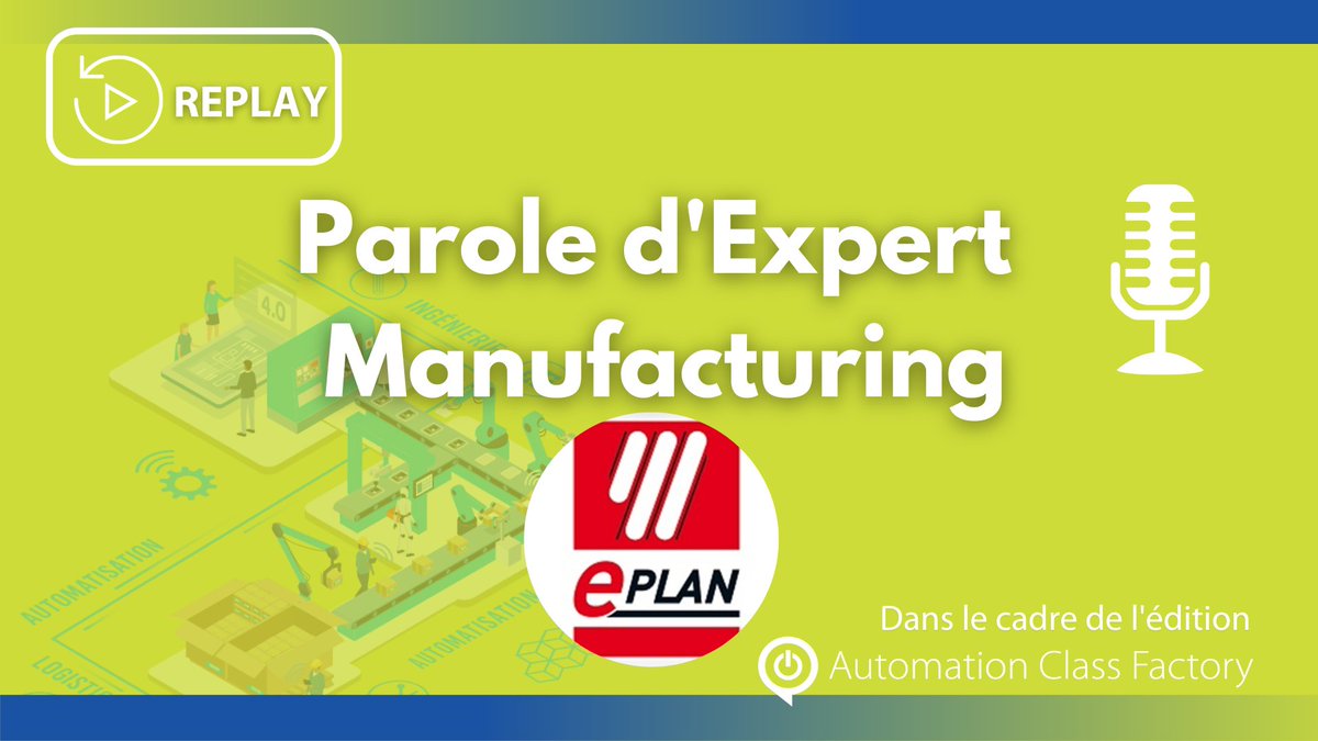 ACF_evenement's tweet photo. 🎥 [Parole d'expert] Accédez au replay de l’intervention d’Eplan Software &amp; Service, expert ayant intervenu lors de la journée Automation Class Factory 2020.
Pour en savoir plus 👉 https://t.co/1eryz7k5E3 https://t.co/HaygN8syme