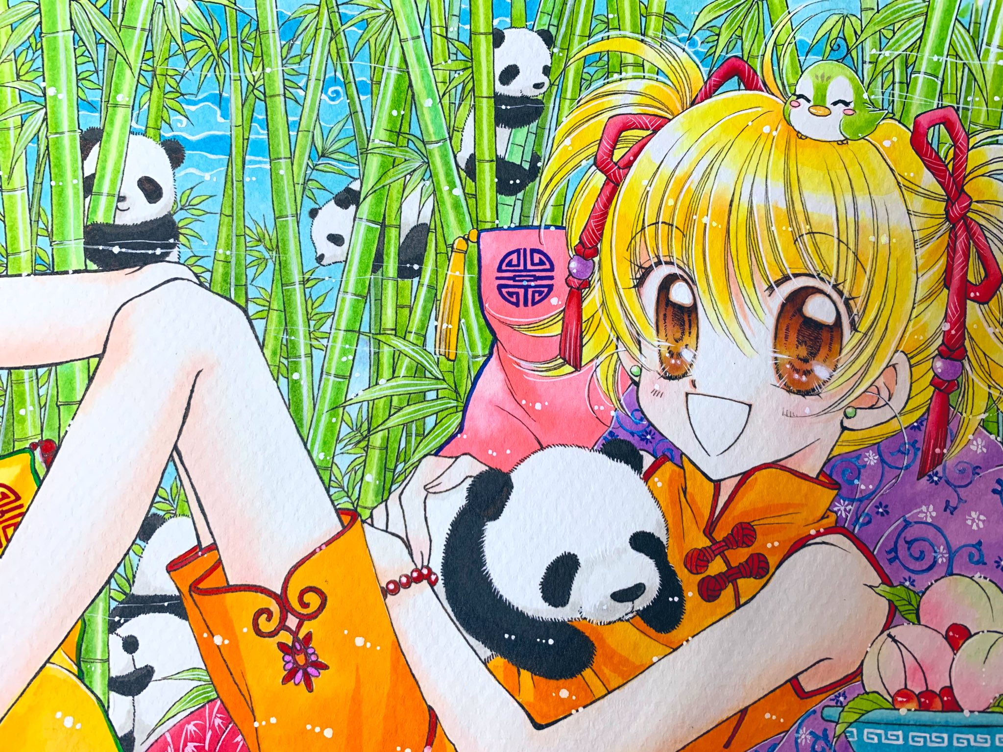 松本夏実11 6hq じゃじゃ馬と公爵 掲載 発掘カラーカット 聖 ドラゴンガールみらくるのハガキ用イラストです と小物が気に入ってます 聖 ドラゴンガールみらくる全5巻は各電子書店で販売中 桃花の娘杏樹の活躍を見てね T Co