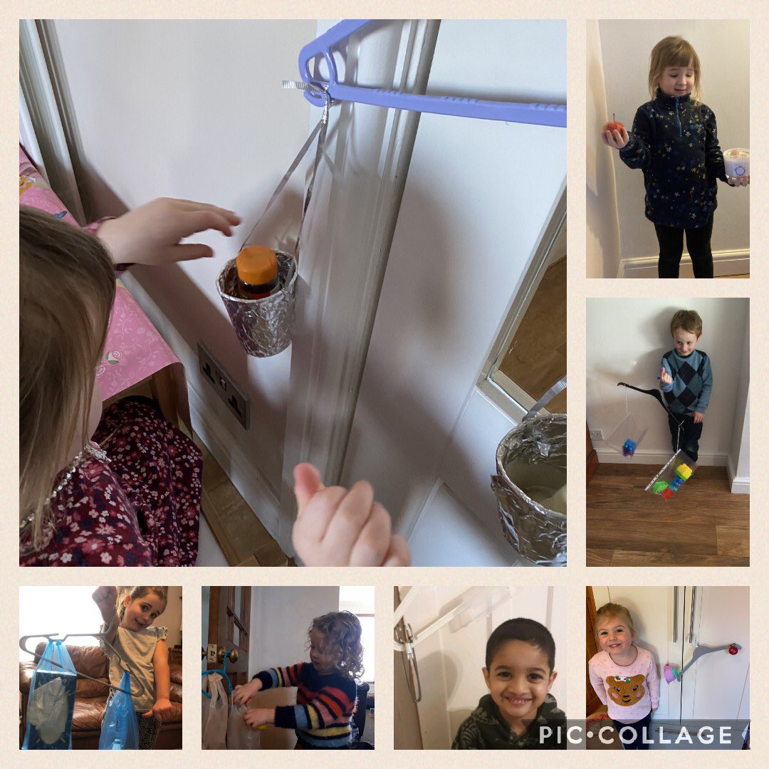 Reception have had a busy week in Maths looking at weight, capacity, size and length. The children used hangers and their hands to make balance scales! Lots of key vocabulary was learnt such as heavier, lighter, smallest, largest, full and empty.