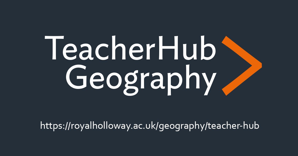 RHULGeography's tweet photo. We're delighted to announce the launch of our TeacherHub today! 

The Hub draws together expertise &amp; insights from our world leading team to provide key resources for geography teachers, A Level students, &amp; those in post-16 education.

Find out more here: https://t.co/RdCiSt7jVa https://t.co/ZliJV5rhcy