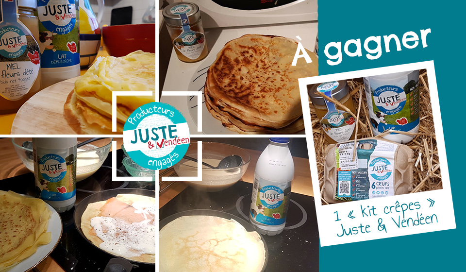 JusteEtVendeen's tweet photo. #JusteBon #chandeleur 👩🍳🧑🍳
Toute cette semaine, postez vos photos de crêpes avec votre secret qui fait qu'elles sont irrésistibles.
La personne dont la photo remportera le plus de ❤️ gagnera un kit crêpes #JusteEtVendeen 🥳
#crepes #produitslocaux
▶️ https://t.co/bgOKFQYZdh https://t.co/MsI7Y4hvby