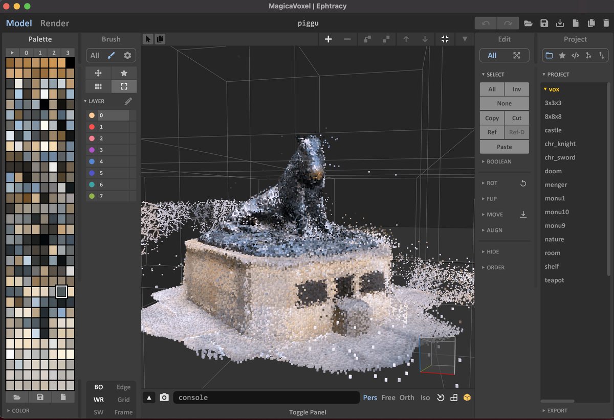 jimmygunawanapp's tweet photo. Finally working with Color. #FileToVox #MagicaVoxel https://t.co/aRgjd6kfoz