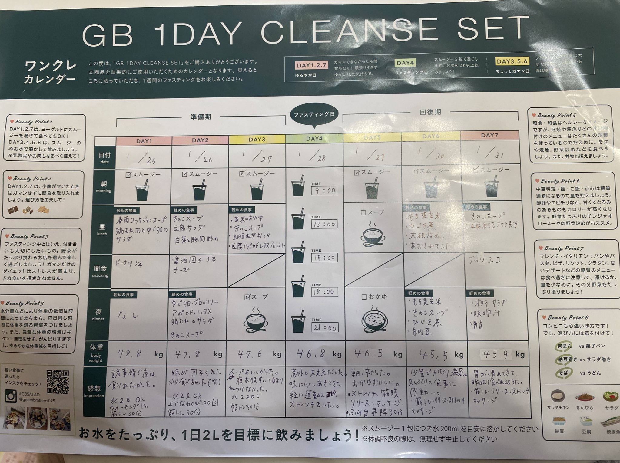お気に入 グリーンブラザーズ GB 1DAYクレンズセット agapeeurope.org
