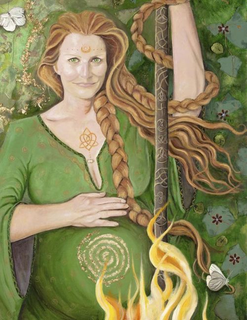 Hija del dios Dagda, Brigid es conocida por ser la diosa de los sanadores, los herreros, los poetas, el parto y la inspiración. Es la diosa del fuego, pero también de los pozos y las aguas. Y así, tras su cristianización en el 453 d.C, aún se conocen dos pozos en su honor: