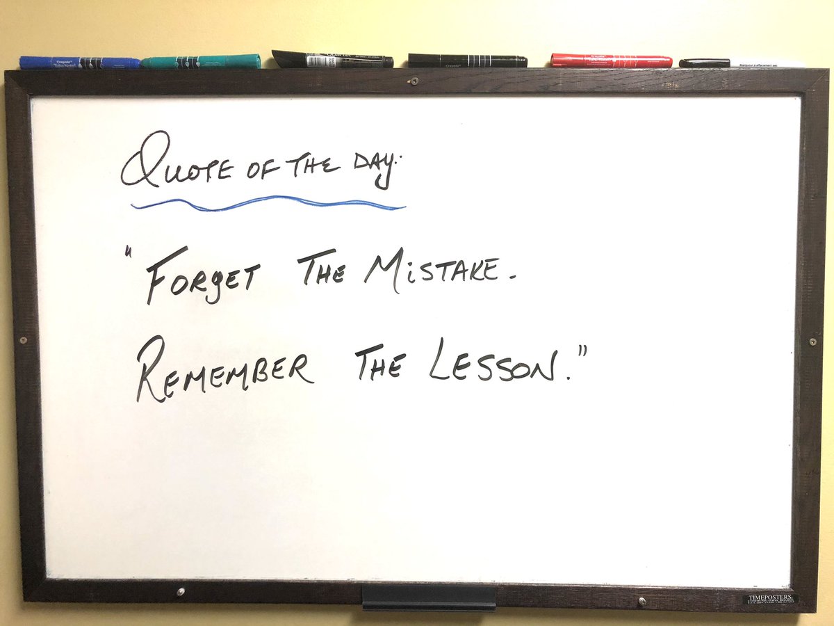 DrRandyFollett's tweet photo. #quote of the day at
LakeView Chiropractic:
βForget the Mistake.
Remember the Lesson .β
#NoLossesOnlyLessons
#MotivationMonday
#Health
#Hope
#Chiropractic https://t.co/T4AXxmHqav