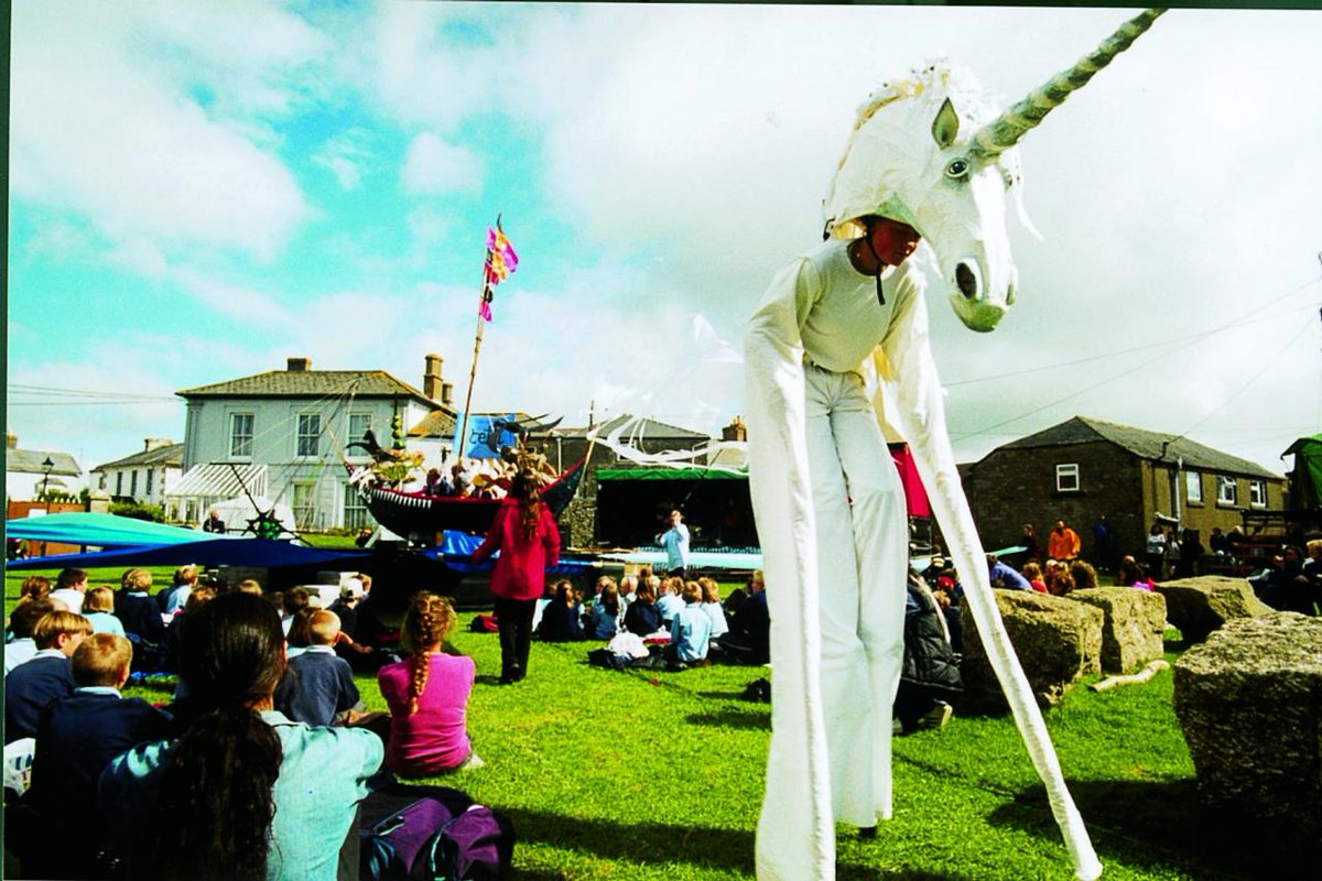 StJustOrdinalia's tweet photo. Plea for parking! We're on the hunt for a car parking field near St Just for our two-week Festival of Cornish culture in September 2021 (between 4th – 18th). Please contact ordinalia2020@gmail.com to discuss. It will be marshalled (not by this unicorn!) and paid-for. #Cornwall https://t.co/ZNtham1YJ0
