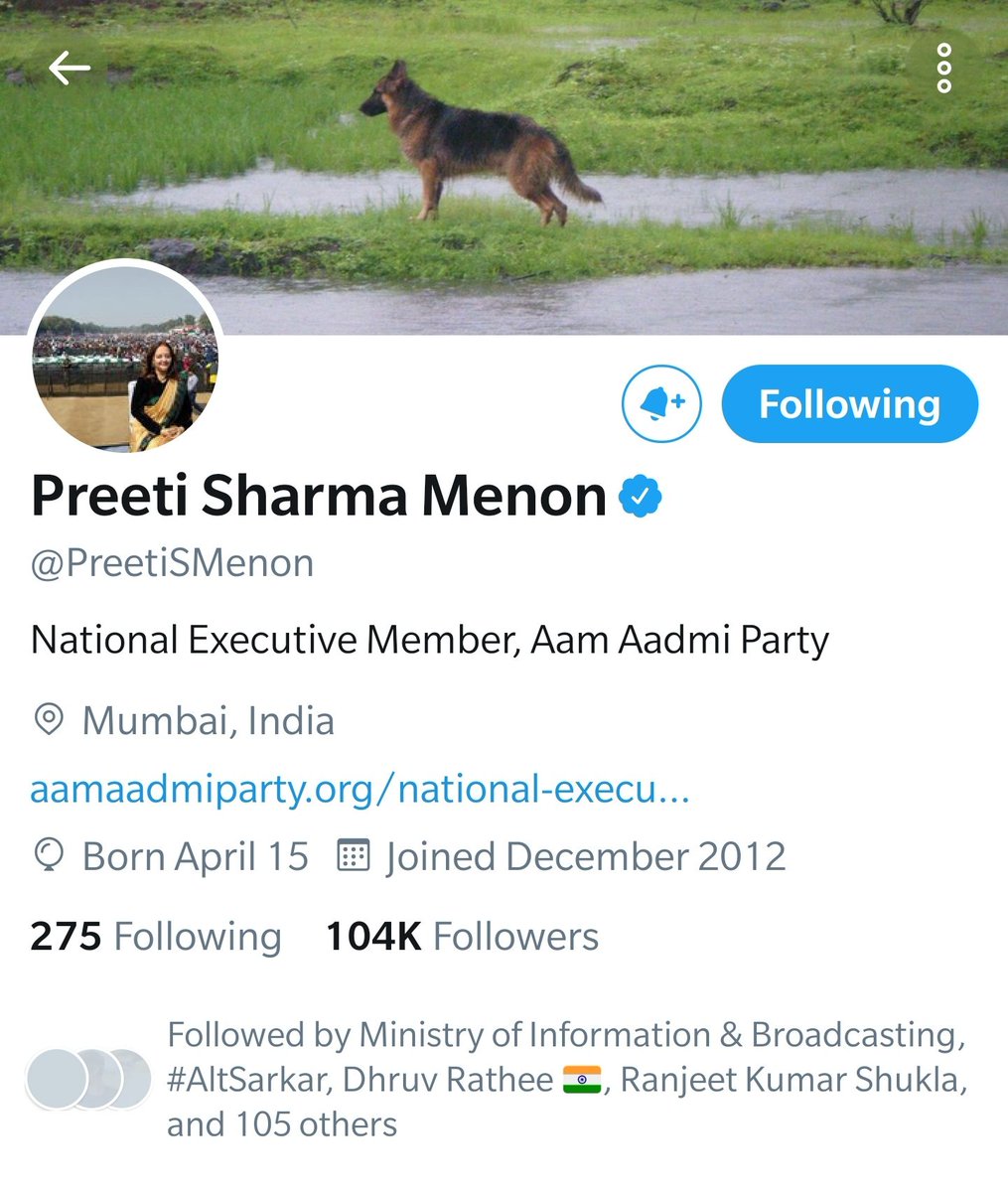 Also,  @PreetiSMenon's account is withheld in India.