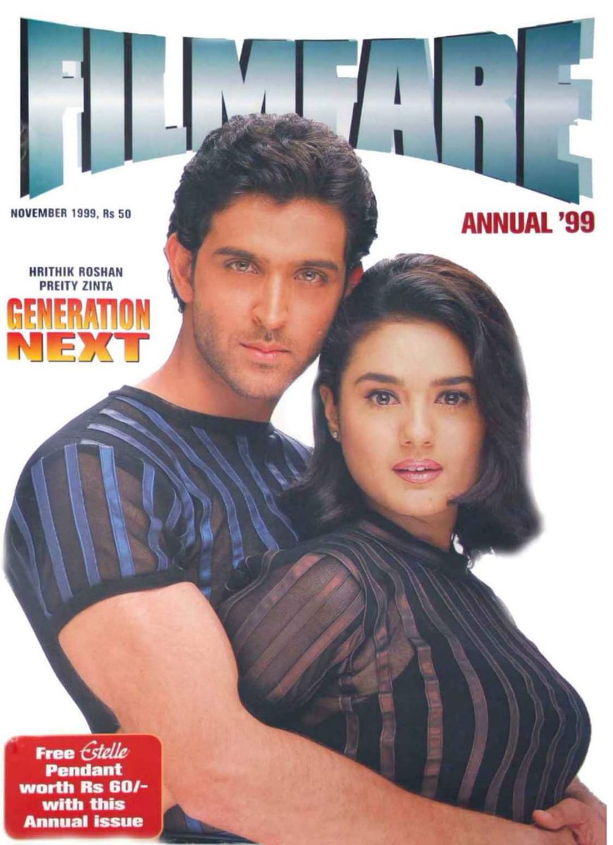 MaggiePol2's tweet photo. Yesterday we'been celebrating
@realpreityzinta BDay 💐🌹💐
Lets look at those..
#Throwback📸
#Filmfare_Nov1999
#Filmfare_April2004
Two beautiful covers 🙌
Presenting these young, talented
shinning stars👏
Undoubtedly.. at that time they we're
#Generation_Next🔥 https://t.co/Wr4cUtJUpE