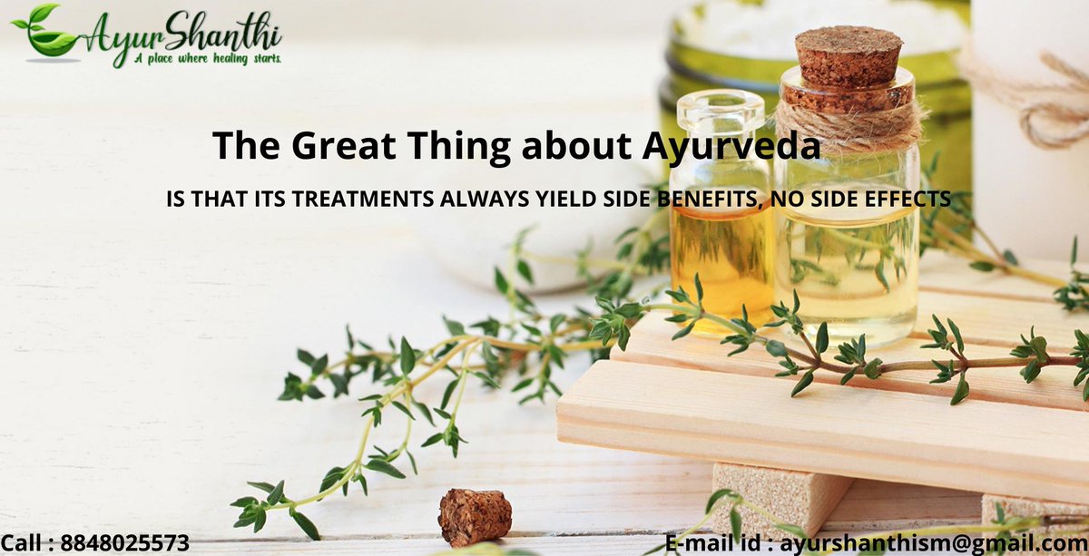 The Great thing about Ayurveda. Is that It's Treatments always yield side Benefits, No Side Effects.
For More information
Call us : 8848025573
E-mail id : ayurshanthism@gmail.com
Website : ayurshanthi.com
#Ayurveda #Treatments #Kerala #No #side #effects #Benefits #courses