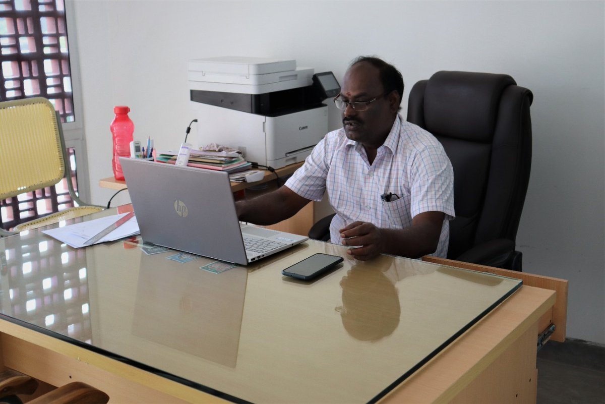 SharanaOfficial's tweet photo. Proud to always keep up with the highest levels of Transparency and Accountability at Sharana. 

Our CFO, Mr. Murugaiyan in the middle of a busy day! 
#Accountability #transparency #teamworkmakesthedreamwork #teamwork #NGO #Indian #India #workplace https://t.co/qX0uzgPVL1