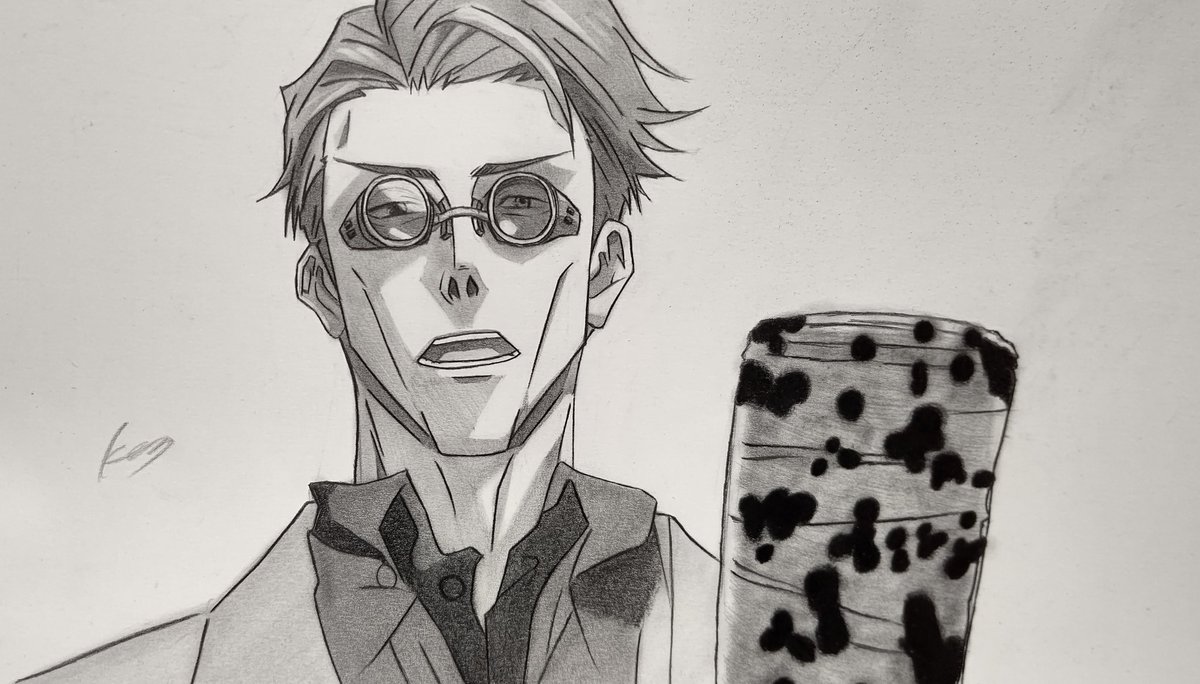 Ke 3 Auf Twitter 呪術廻戦 シャーペンで ナナミンを描きました シャーペン画 呪術廻戦イラスト 七海建人 アナログ 模写 絵描きさんと繫がりたい