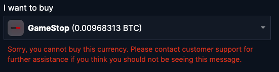 LeonardoMaglio's tweet photo. @BittrexGlobal I'm based in Europe and getting this message, why? Is it only allowed in the US? https://t.co/loPp7YfDjL