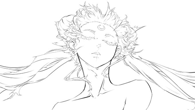 Actually went and laid some cleaner lines down. Some proportions are off, but I'm finding I like it more while being off-proportion so I'll likely keep it off for some sections. It's really just the hair that I'm unsure of 