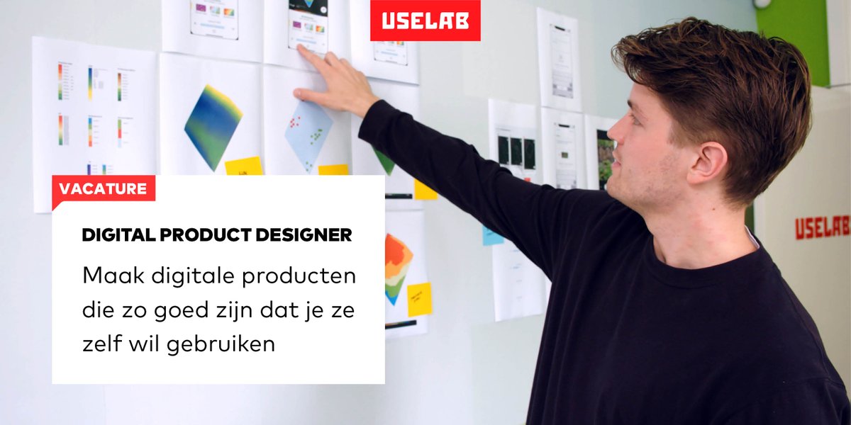Uselab zoekt een Digital Product Designer die lekker breed wil werken. Je werkt in een team en soms als one-person-army. Zo bedenk en ontwerp je digitale producten en diensten die mensen graag gebruiken. We zoeken een Batman, geen Robin (m/v).
uselab.com/jobs/digital-p…