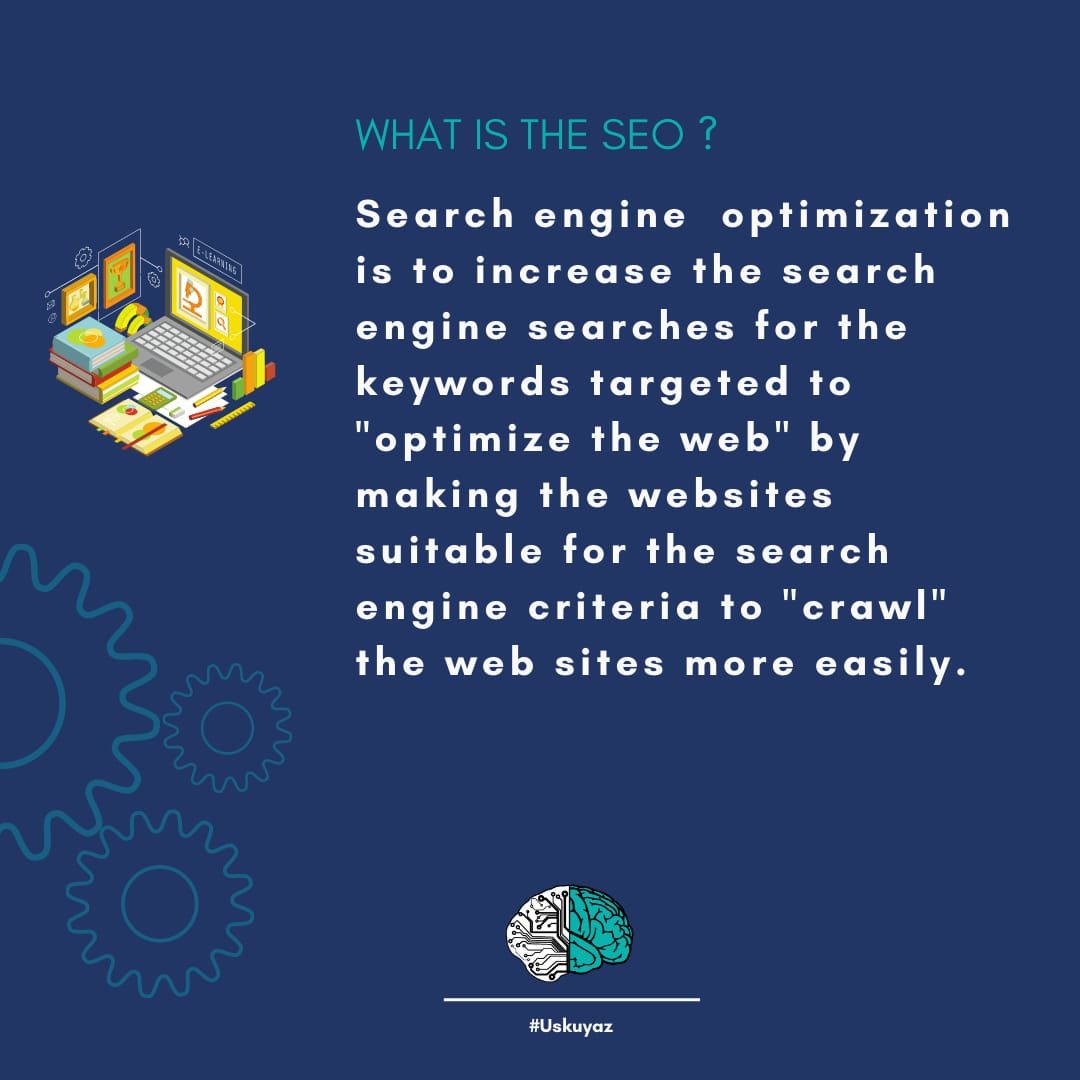 Hello everyone, we prepared brief information about what is SEO. Enjoy reading.📚

Herkese selamlar, Seo hakkında kısa ve öz bilgilendirme hazırladık. İyi okumalar.📚