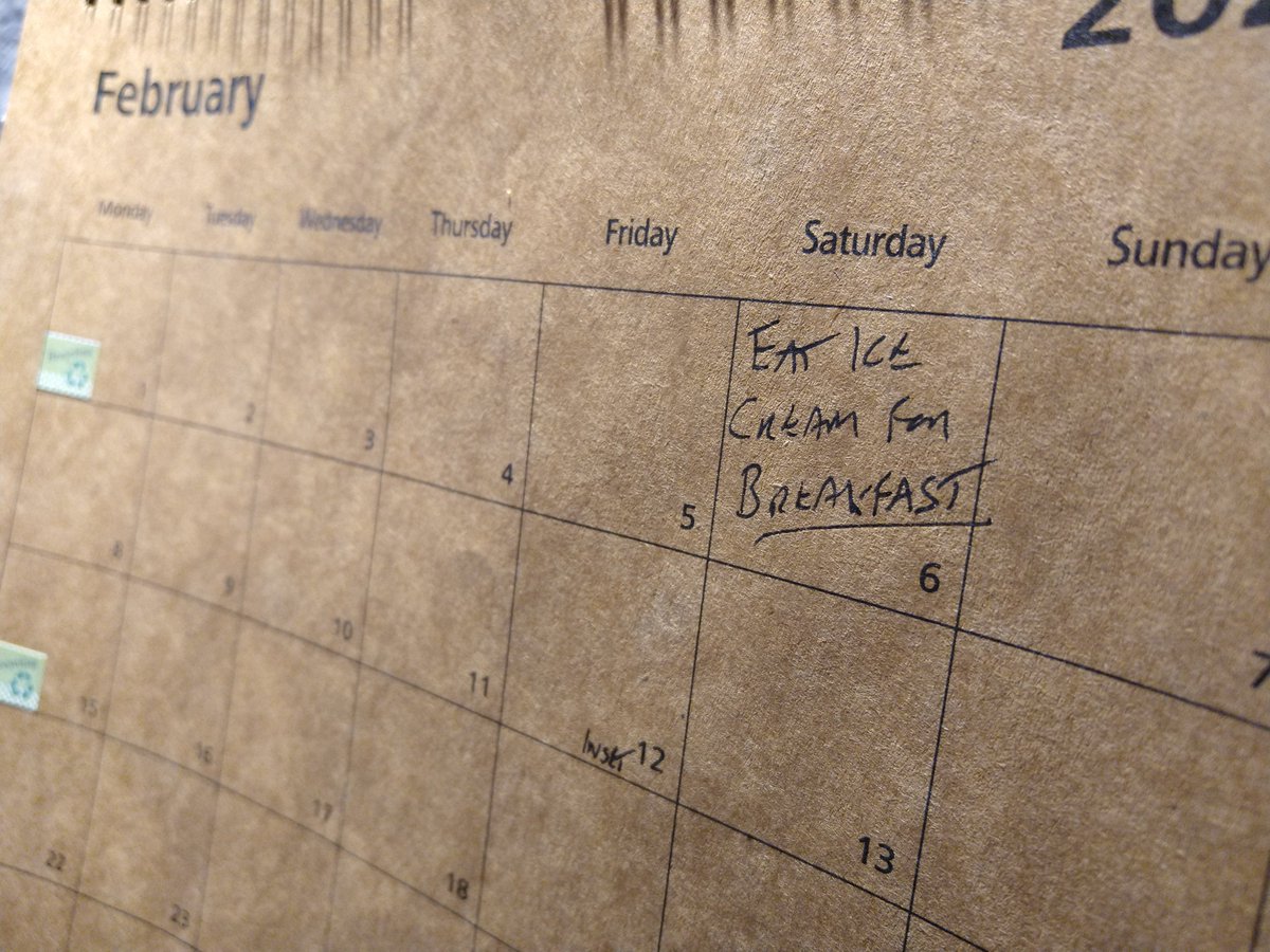 IClaireBarratt's tweet photo. International Eat Ice Cream For Breakfast Day @iicfbd 
Simple rules:
1. Eat Ice Cream
2. For breakfast
3. On the first Saturday in February
 (6th Feb 2021) 

Fill up your lock down calender and really enjoy that breakfast by supporting your local food bank. https://t.co/ZmLmfpD9PJ