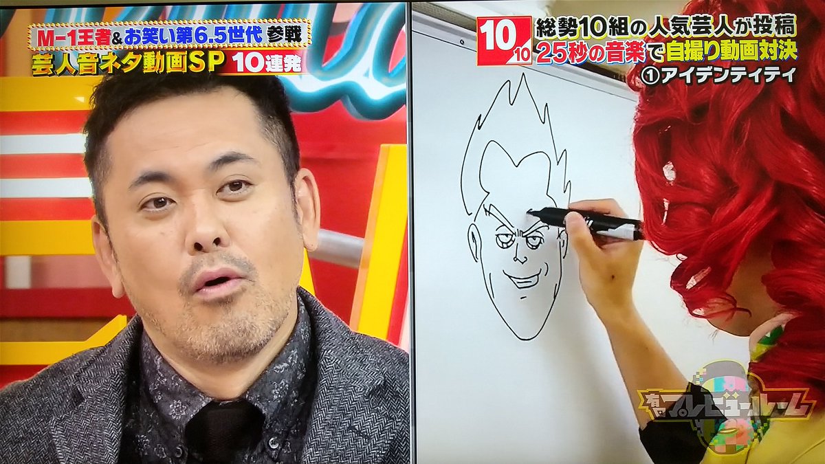 Yu To やっぱり絵が上手い サイヤ人風の有田さん 有田プレビュールーム アイデンティティ Yu To やっぱり絵が上手い サイヤ人風の有田さん 有田プレビュールーム アイデンティティ