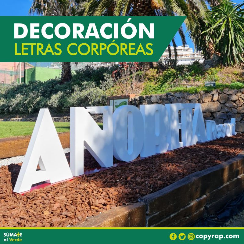 COPYRAP's tweet photo. Con nuestras letras corpóreas podrás crear un espacio único.
Decora con tu logo o eslogan tus paredes, rótulos, mostradores o incluso la entrada a tu negocio. ¡Tú eliges!

Gracias a @anoretagolf por confiar en nosotros 💚

#SúmateAlVerde https://t.co/jGvJuJhiTL