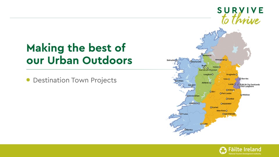 Failte_Ireland's tweet image. In 2021 @Failte_Ireland will focus on animating and improving the urban environment in our key hotspots, making them more appealing and reassuring to visitors through outdoor dining and urban animation schemes @PaulKeeley14 

#TourismTogether