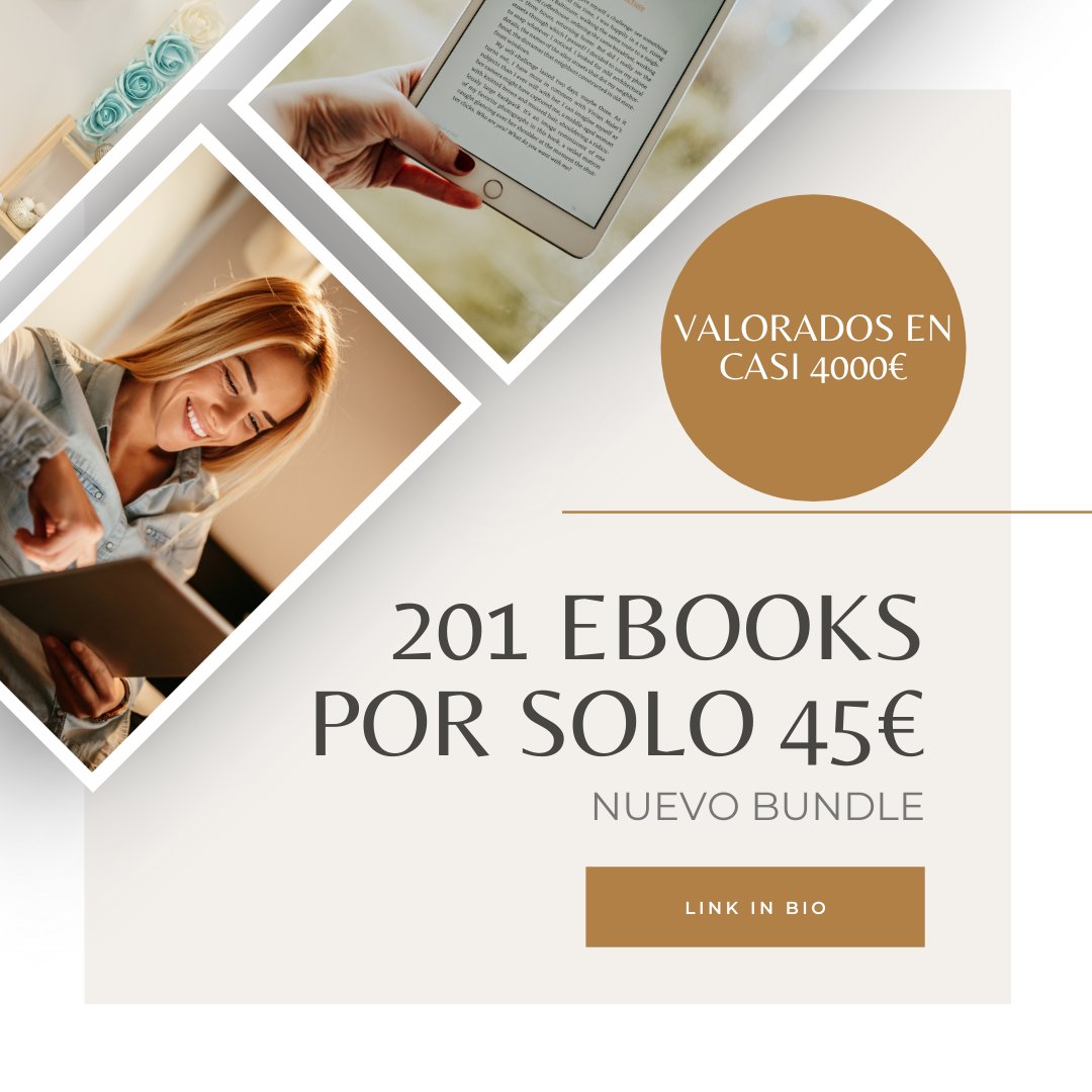¿201 EBOOKS valorados en casi 4000€ POR SOLO 45€? ¡ES POSIBLE? Entre ellos el mío. Te cuento cómo AQUÍ psicologamartacastelos.com/201-ebooks-por… #ebooks #crecimientopersonal #autoestima #pareja #mindfulness