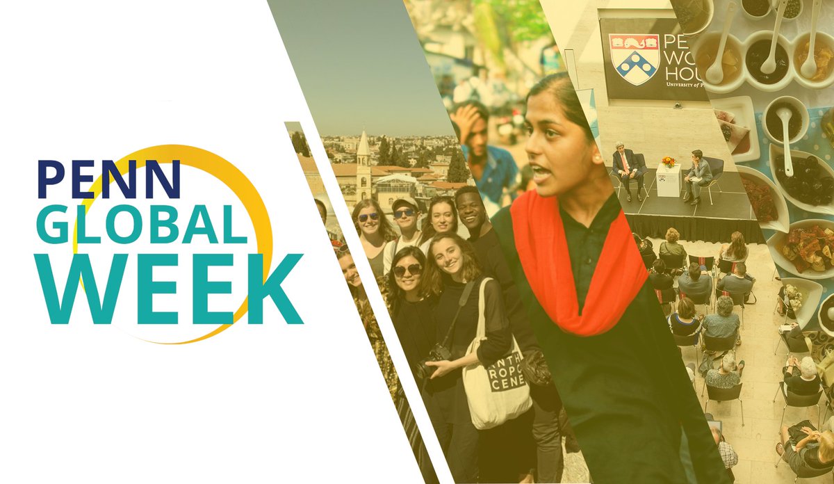 perryworldhouse's tweet photo. Today officially marks the start of #PennGlobalWeek! Learn more about the exciting programming planned for this week, spotlighting the students and faculty who help make Penn global: https://t.co/txZb4Tgo1f https://t.co/7n2NQDQLxw
